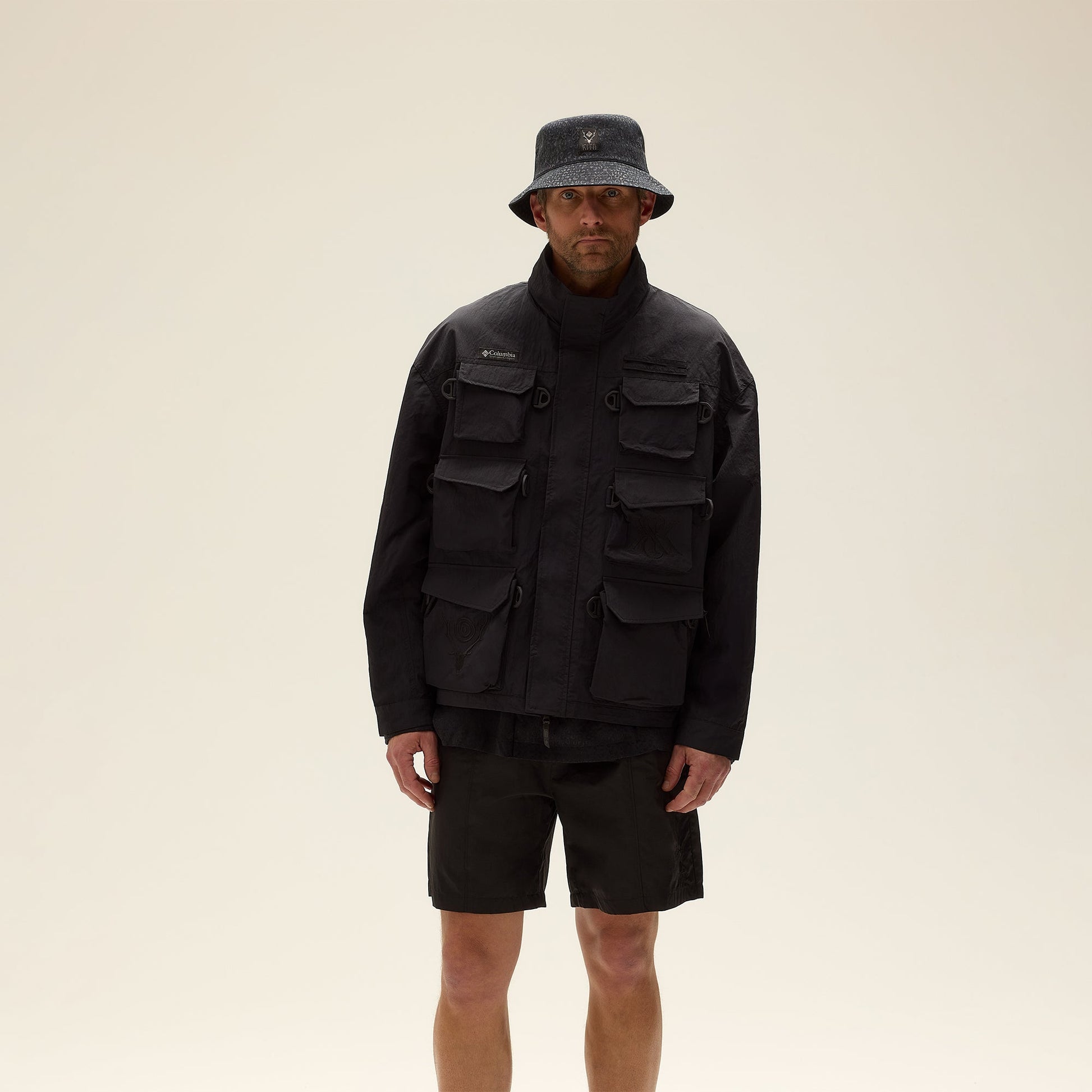 Men Kith Kith & South2 West8 for Columbia Multi Pocket Jacket - Black
