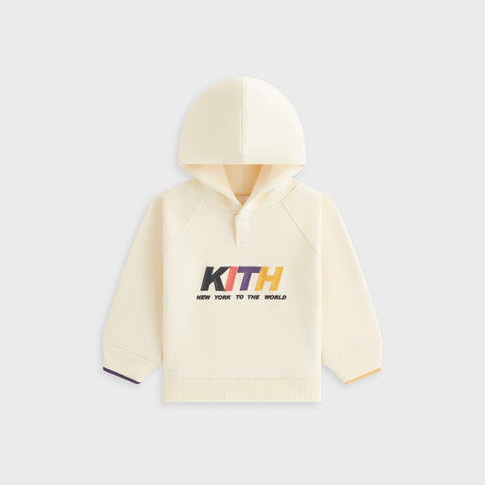 Kids Kith Kith Baby New York Nelson Hoodie - Sandrift