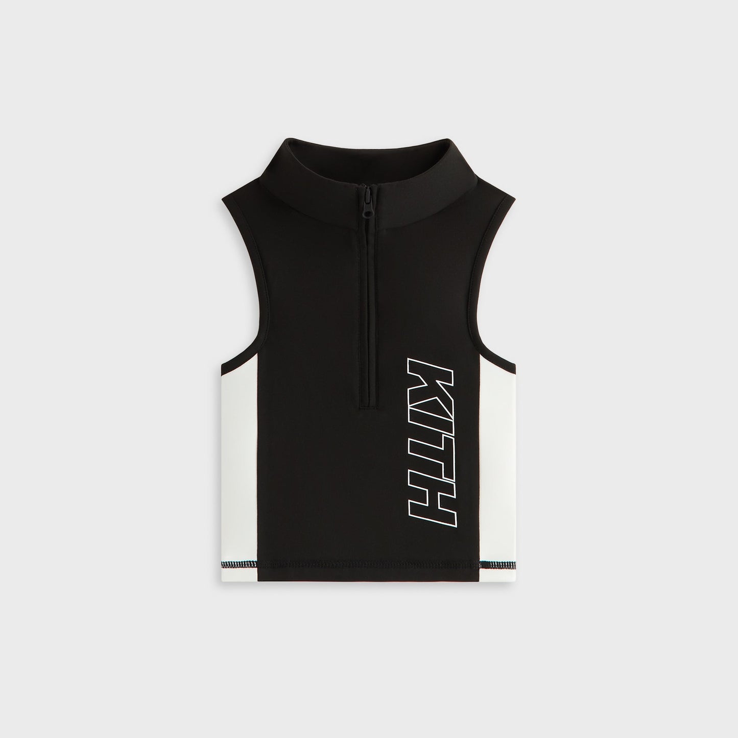 Kids Kith Kith Kids Active Quarter Zip Tank - Black