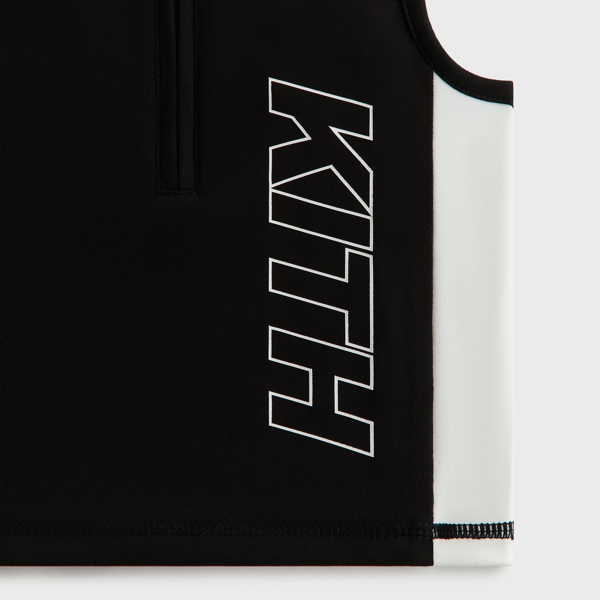 Kids Kith Kith Kids Active Quarter Zip Tank - Black