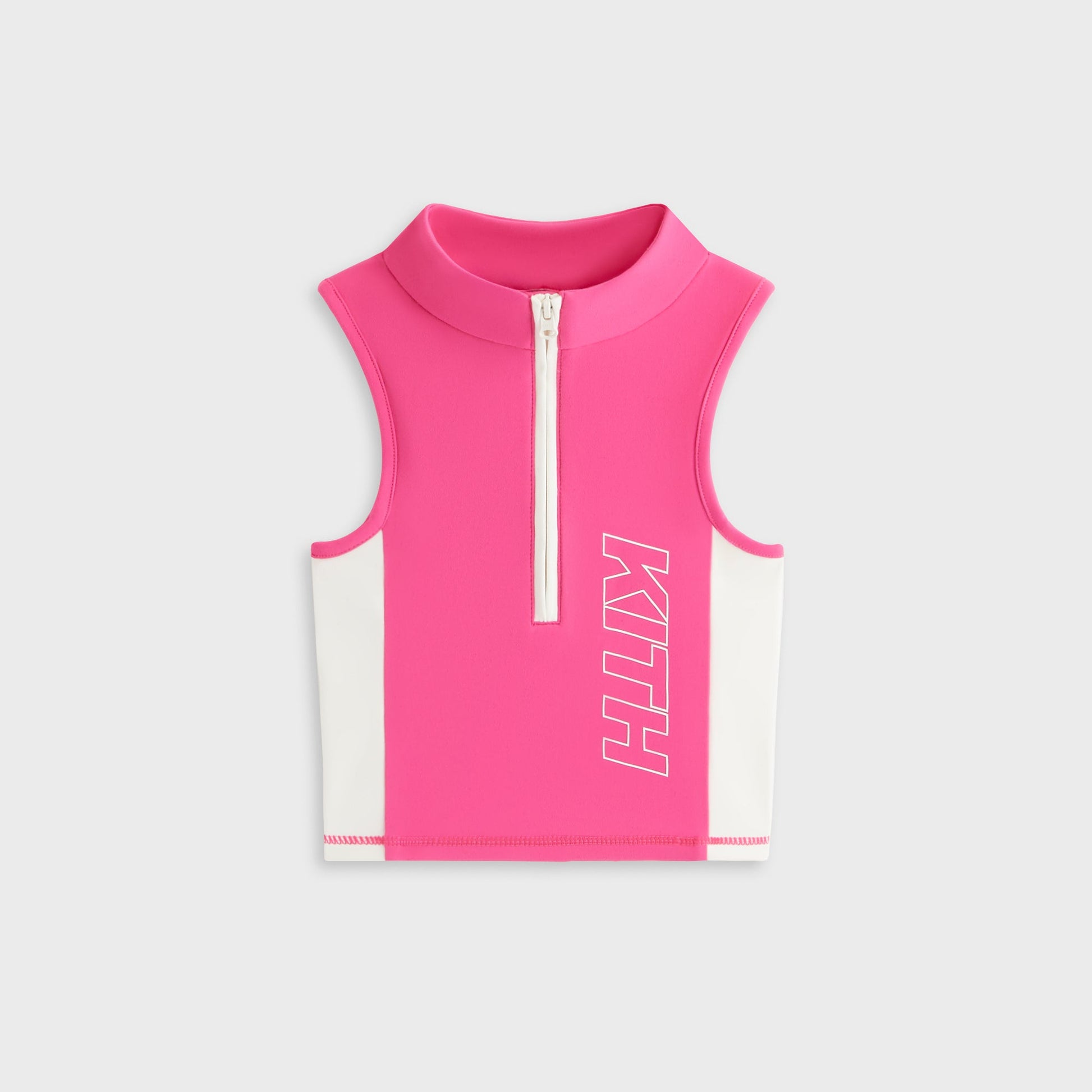 Kids Kith Kith Kids Active Quarter Zip Tank - Zinnia