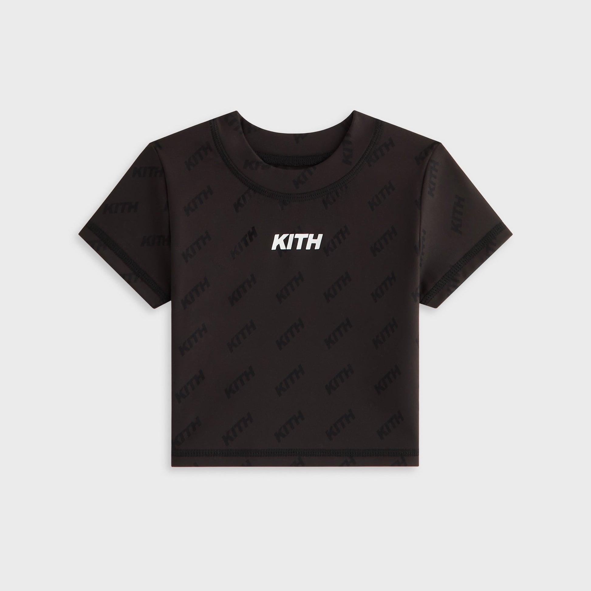 Kids Kith Kith Kids Monogram Active Mulberry Tee - Black