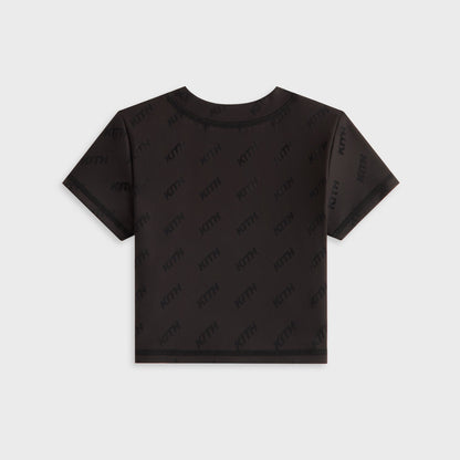 Kids Kith Kith Kids Monogram Active Mulberry Tee - Black
