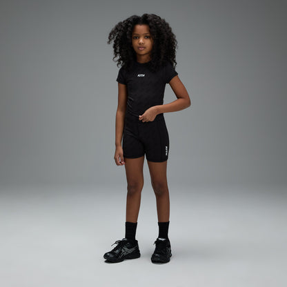 Kids Kith Kith Kids Monogram Active Biker Short - Black
