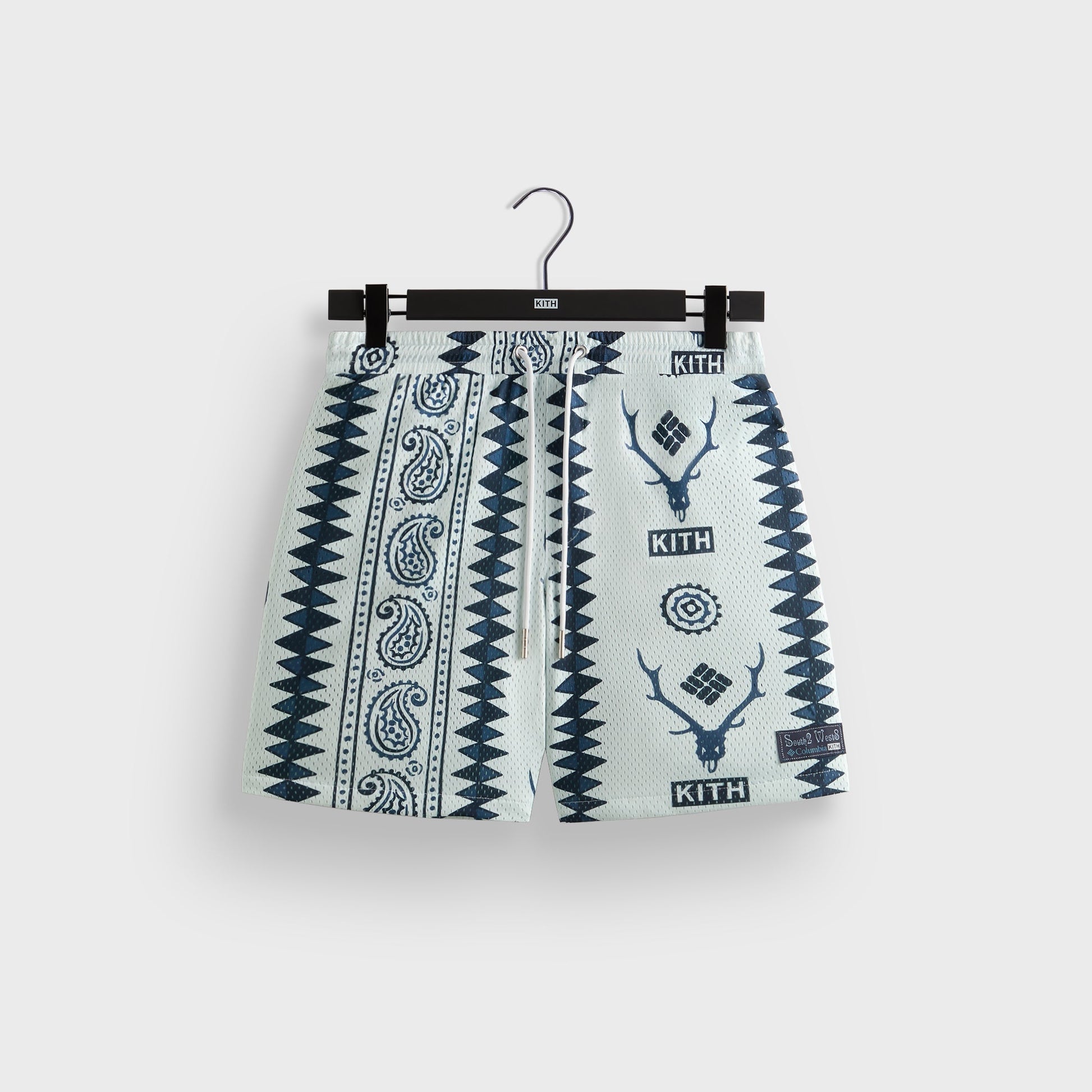 Men Kith Kith & South2 West8 for Columbia Curtis Mesh Short - Light Indigo