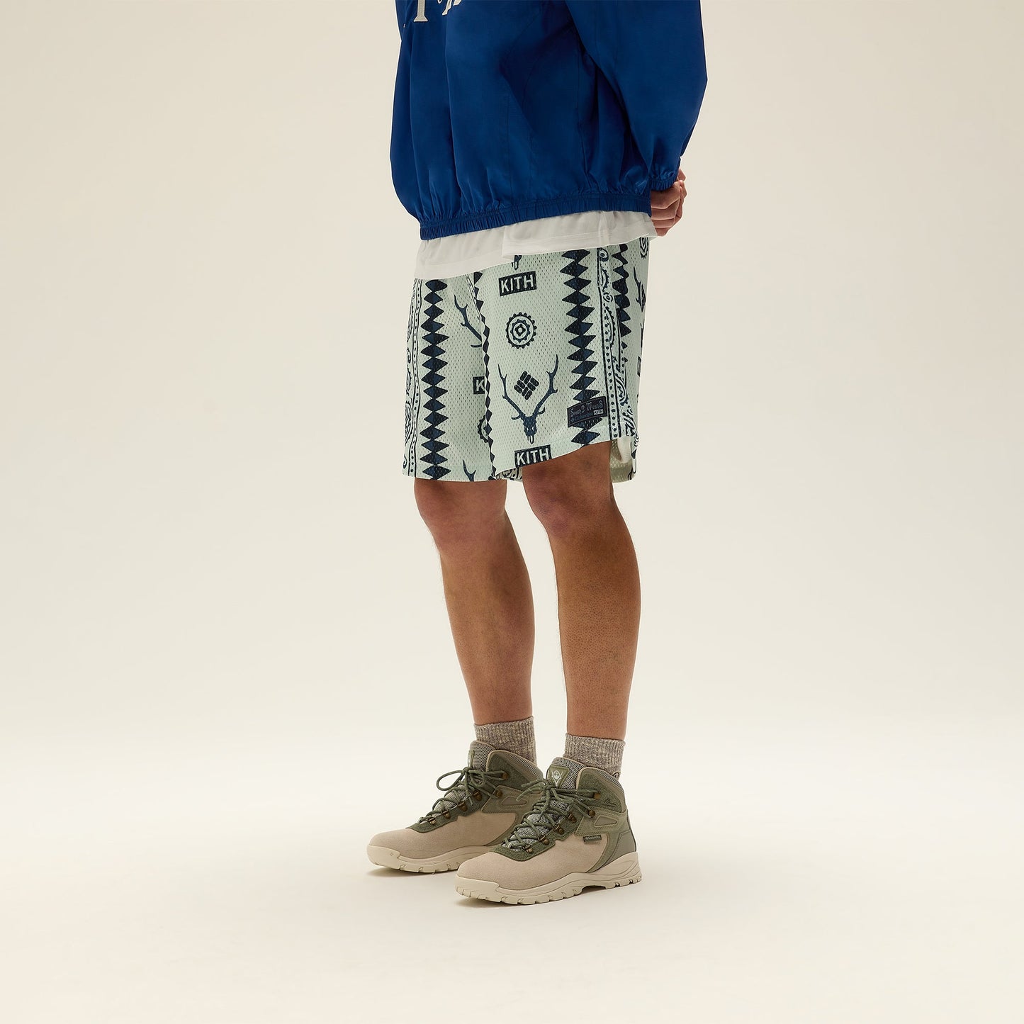 Men Kith Kith & South2 West8 for Columbia Curtis Mesh Short - Light Indigo