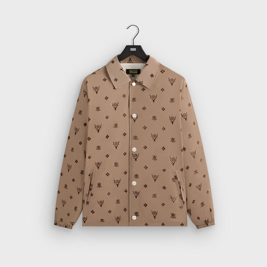 Men Kith Kith & South2 West8 for Columbia Flocked Monogram Coaches Jacket - Hue