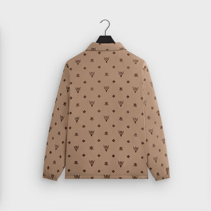 Men Kith Kith & South2 West8 for Columbia Flocked Monogram Coaches Jacket - Hue