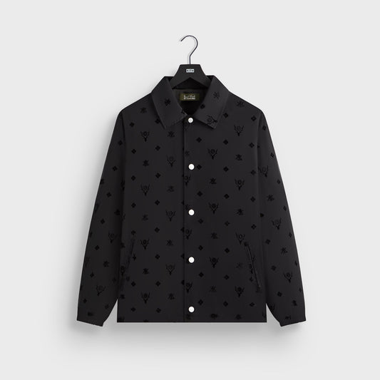 Men Kith Kith & South2 West8 for Columbia Flocked Monogram Coaches Jacket - Bla