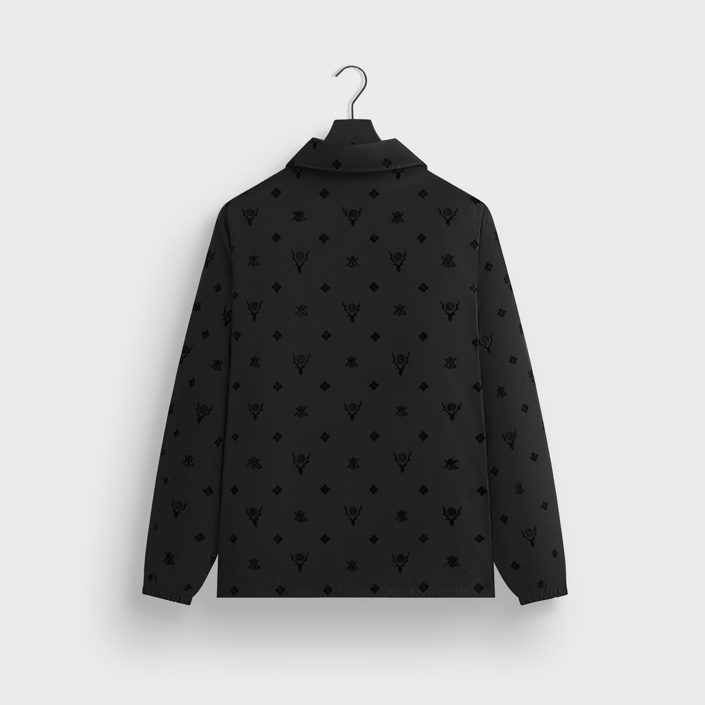 Men Kith Kith & South2 West8 for Columbia Flocked Monogram Coaches Jacket - Bla