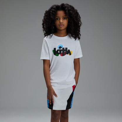 Kids Kith Kith Kids Blocked Track Skirt - Sandrift