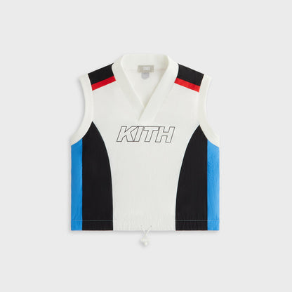Kids Kith Kith Kids Blocked Track Vest - Sandrift
