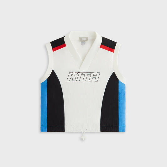 Kids Kith Kith Kids Blocked Track Vest - Sandrift