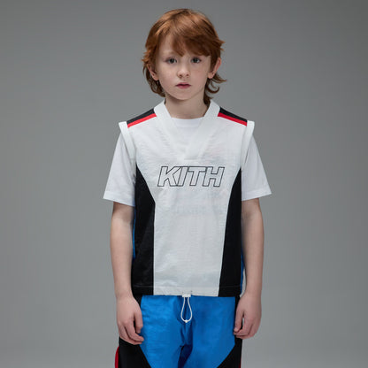 Kids Kith Kith Kids Blocked Track Vest - Sandrift