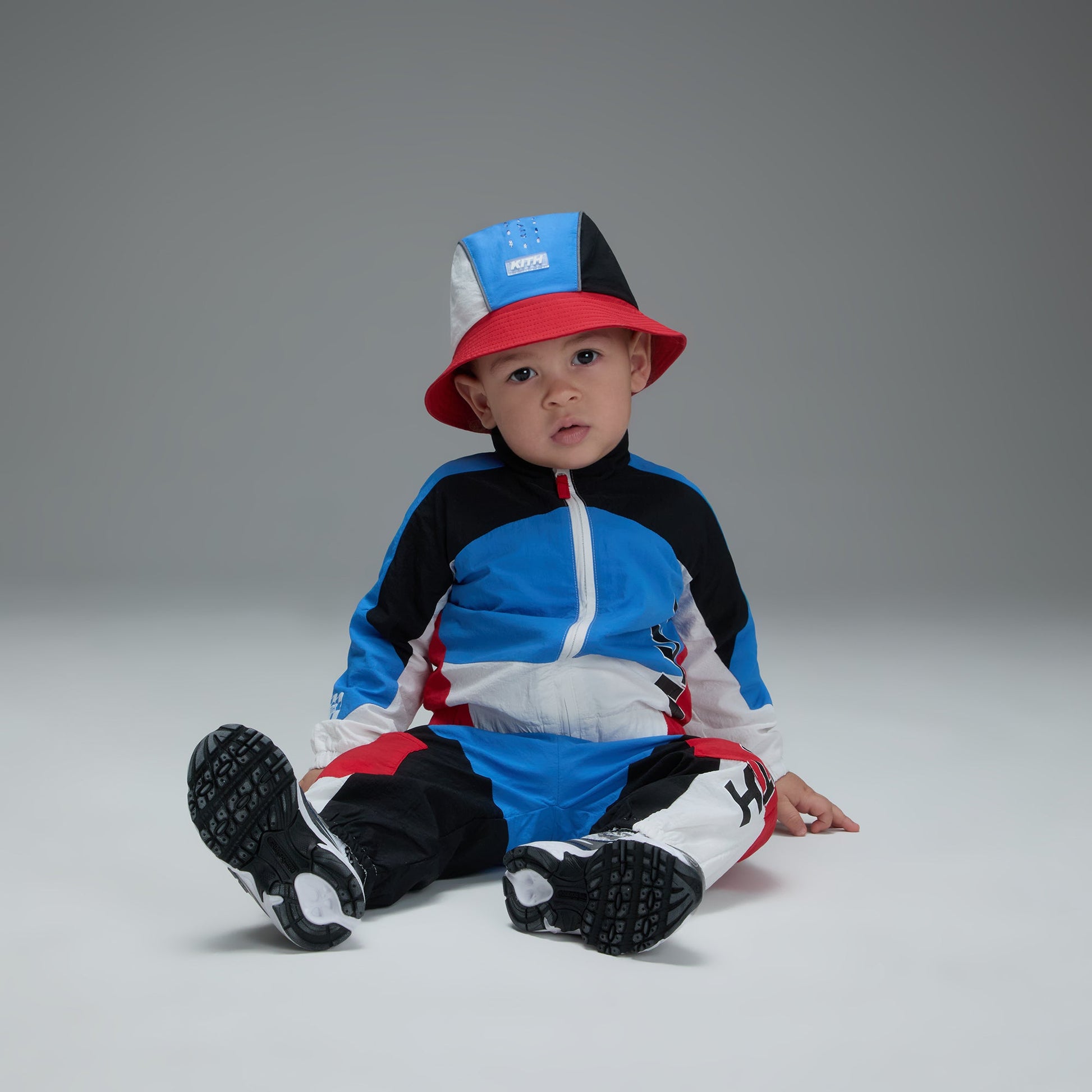 Kids Kith Kith Baby Blocked Milo Track Jacket - Marina
