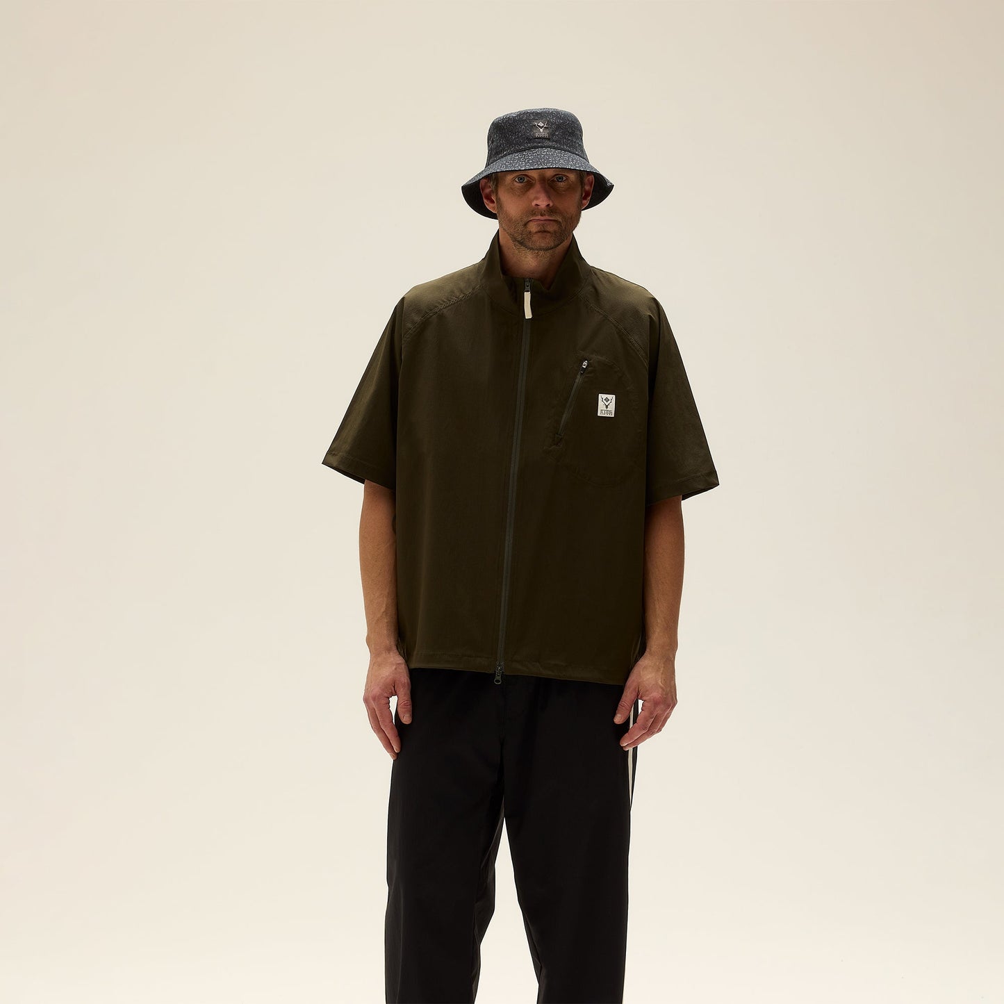 Men Kith Kith & South2 West8 for Columbia S.L. Zipped Trail Short Sleeve Shirt