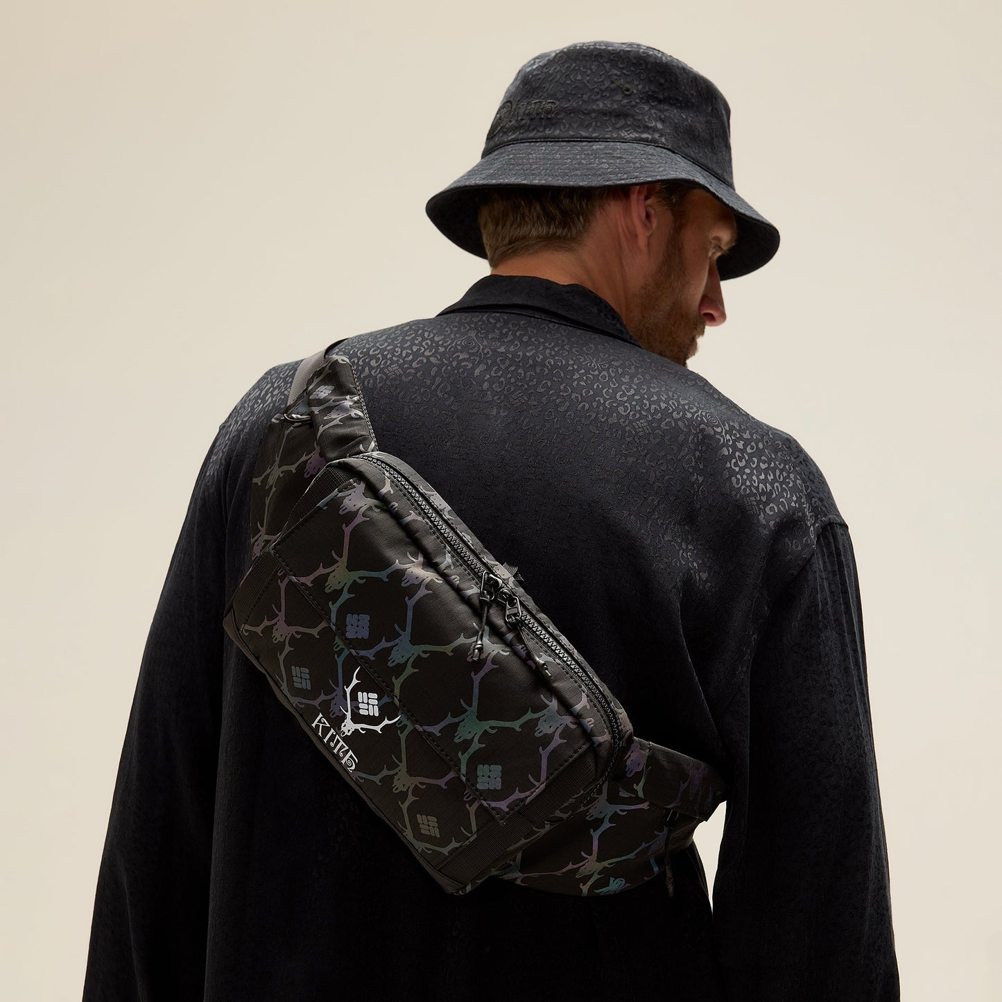 Men Kith Kith & South2 West8 for Columbia Ripstop Nylon Hip Bag - Black