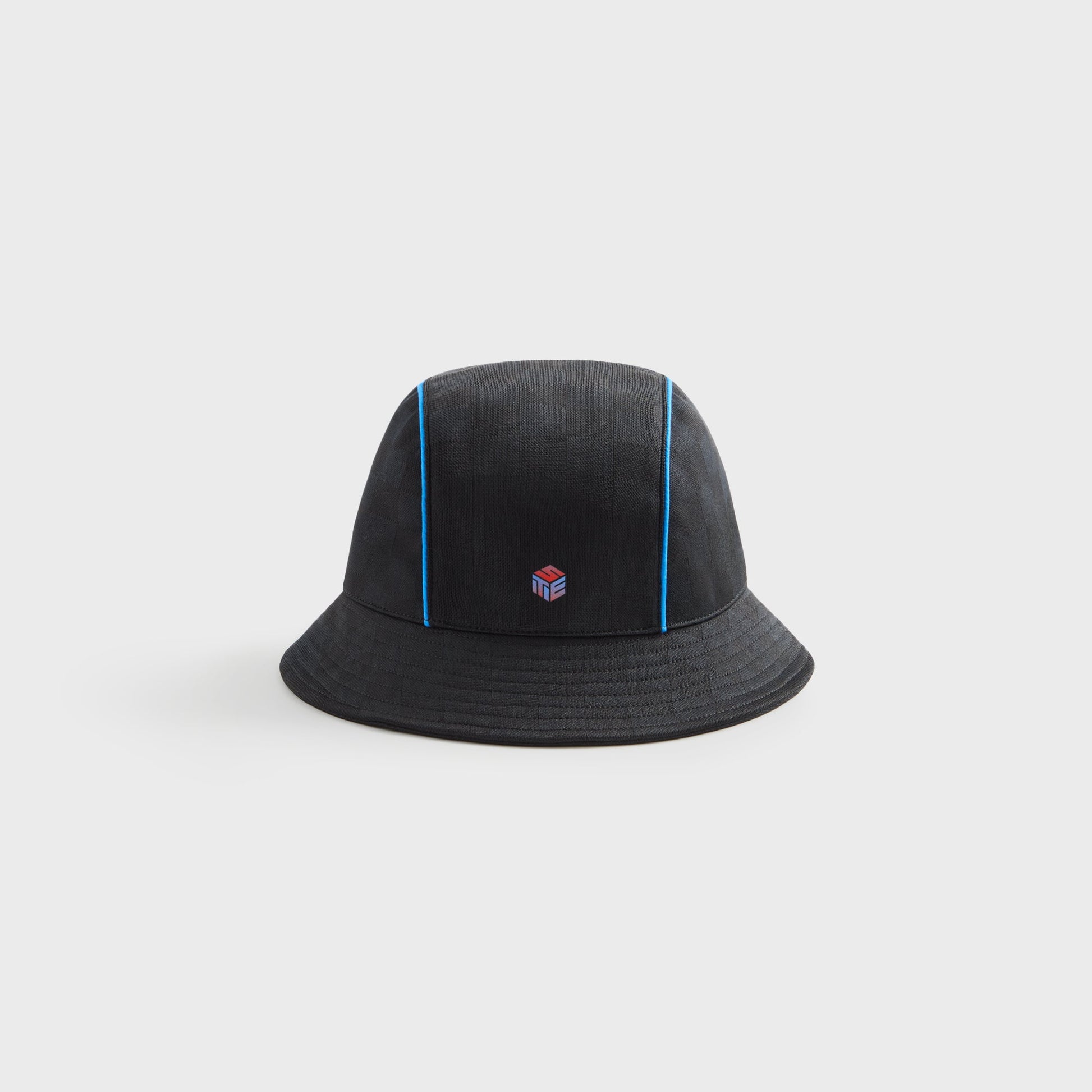 Kids Kith Kith Kids Soccer Checkered Bucket Hat - Black