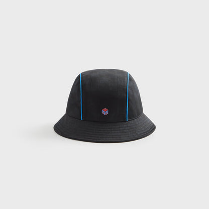Kids Kith Kith Kids Soccer Checkered Bucket Hat - Black