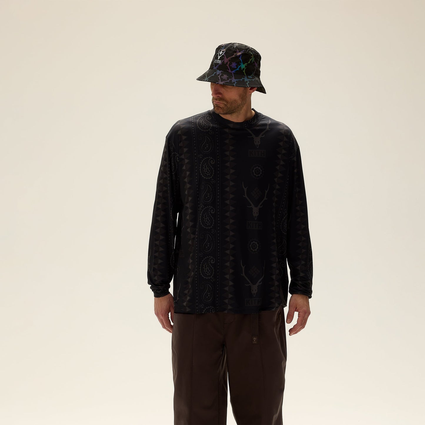 Men Kith Kith & South2 West8 for Columbia Paisley Stripe Terminal Tackle™ Long