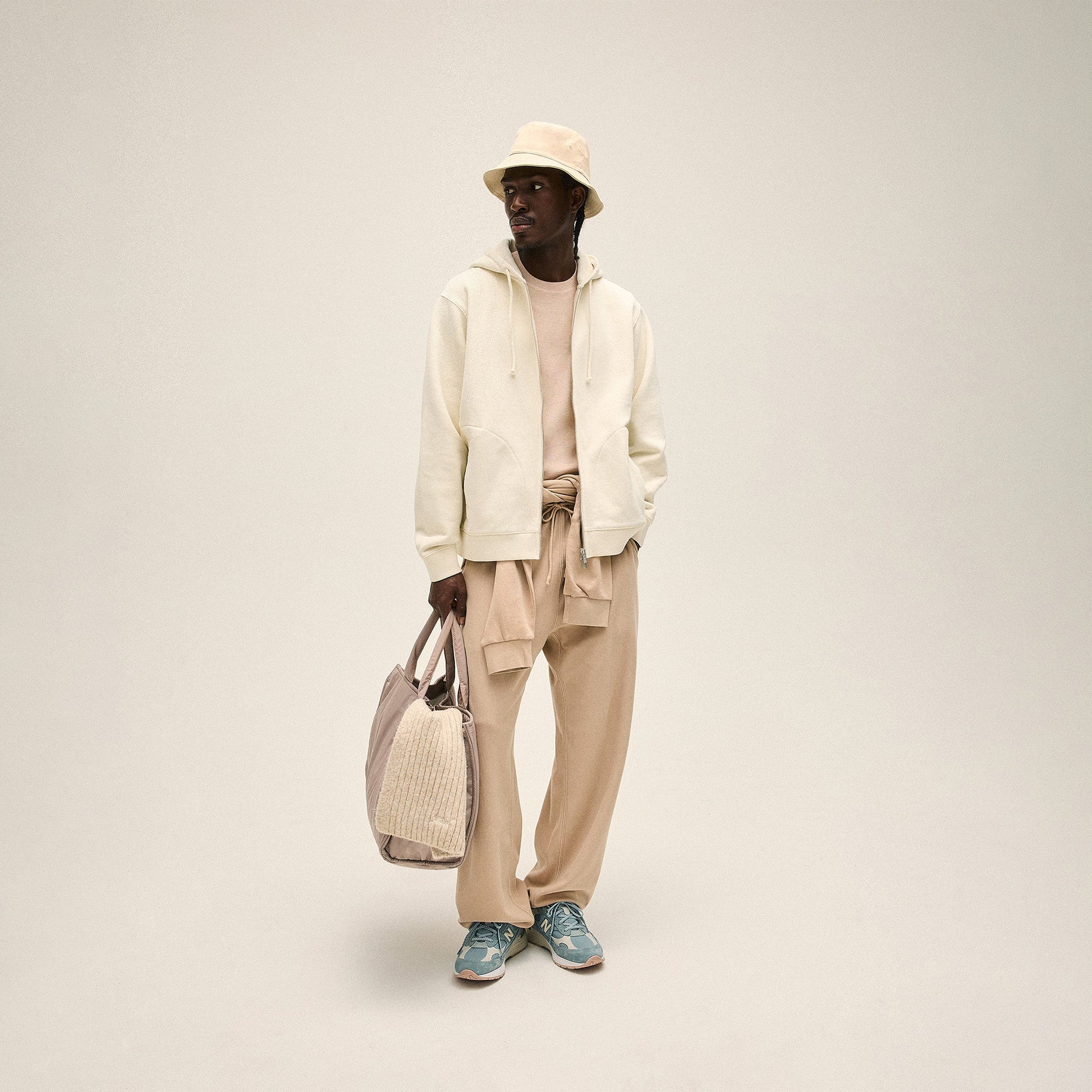 Men Kith Kith 101 Compact Fleece Parker Sweatpant - Mound