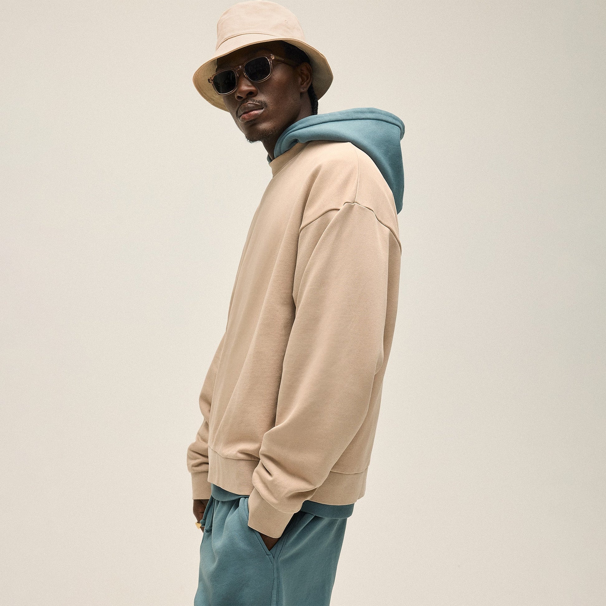 Men Kith Kith 101 Compact Fleece Nelson Crewneck - Mound