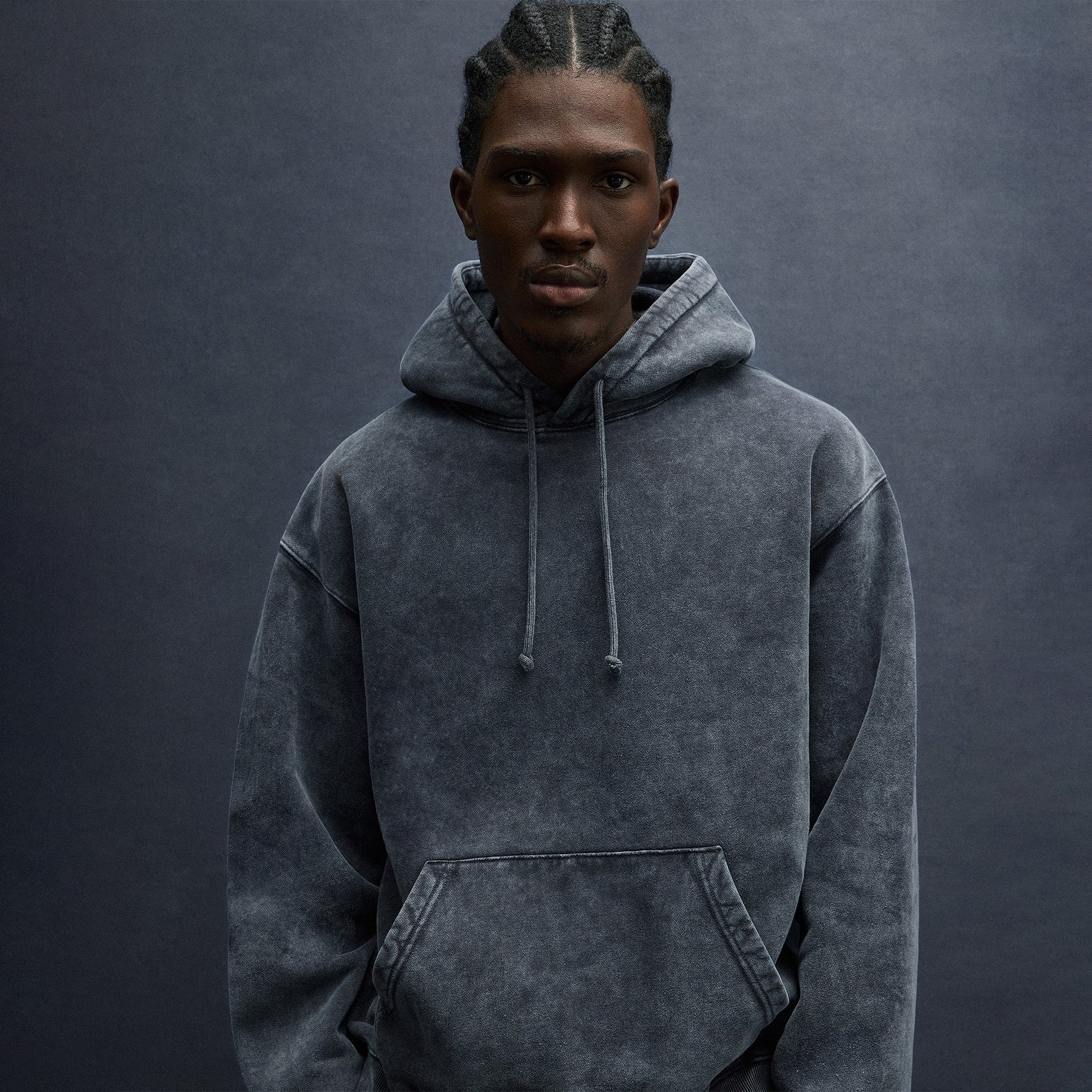 Men Kith Kith 101 Sueded Fleece Williams III Hoodie - Nightfall