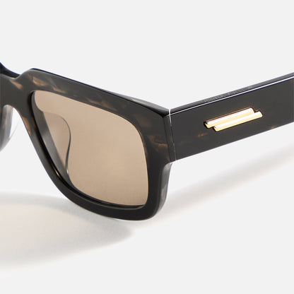 Men Kith Bottega Veneta Rectangular Frames - Shiny Flamed / Black Havana