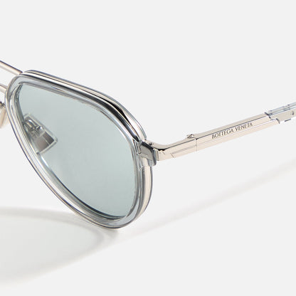Men Kith Bottega Veneta Aviator Frames - Denim Blue