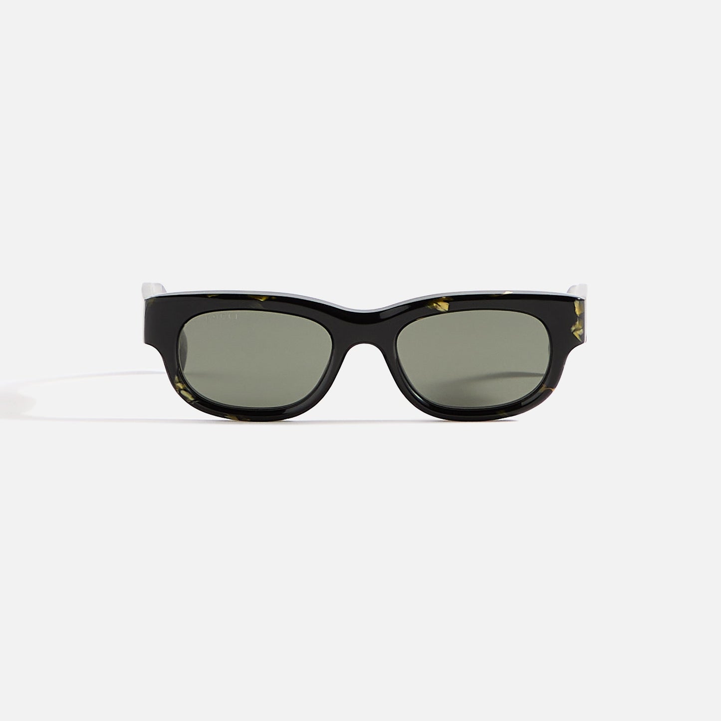 Men Kith Gucci Transparent Rectangular Frames - Black