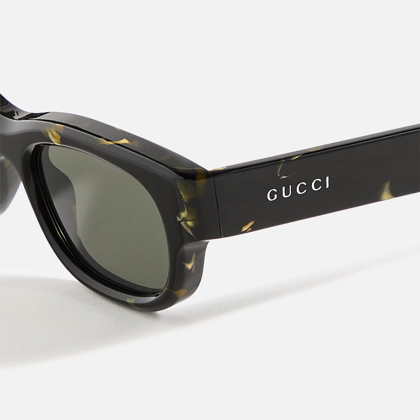 Men Kith Gucci Transparent Rectangular Frames - Black