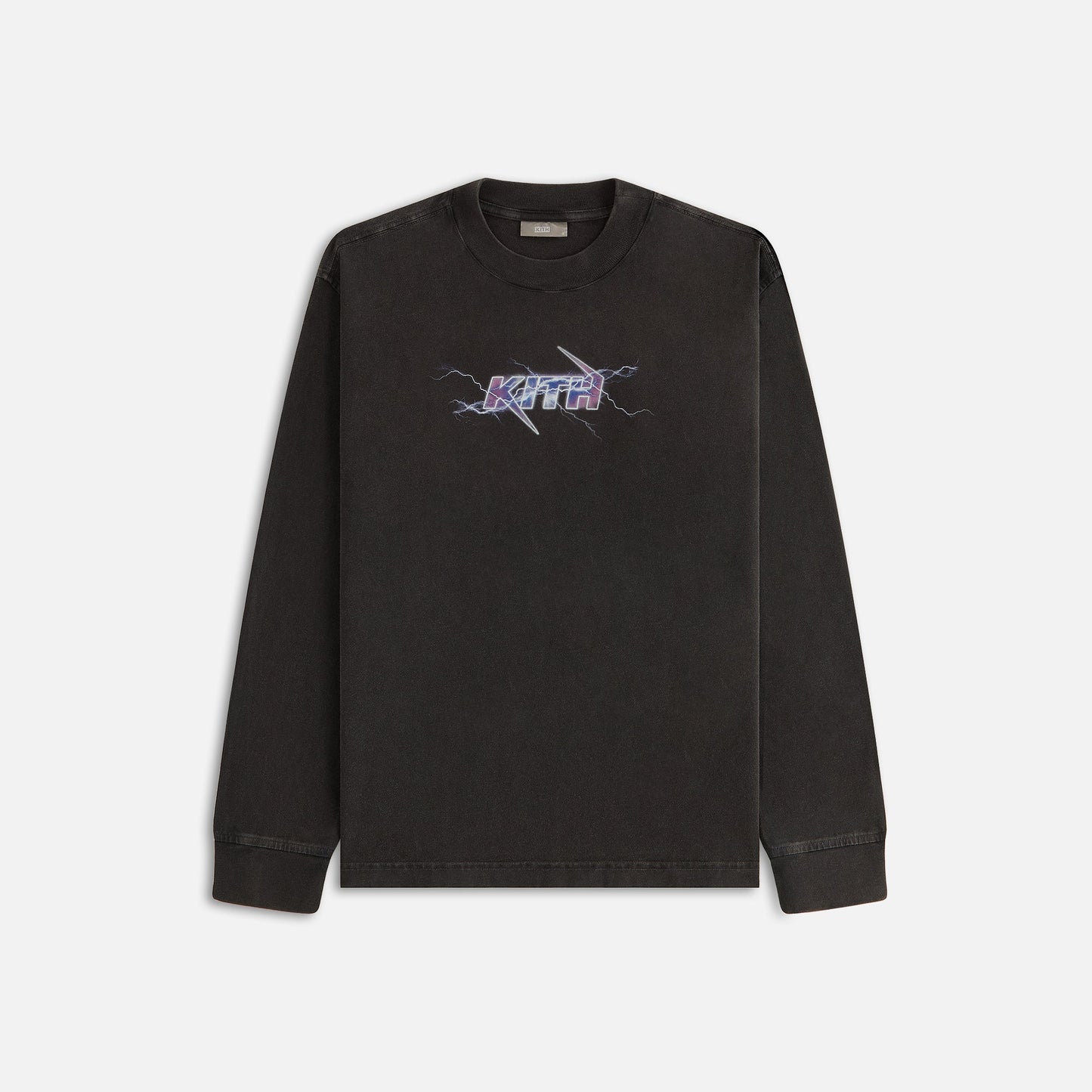 Women Kith Kith Women Charged Up Vintage Oversized Sonoma Long Sleeve Tee - Black