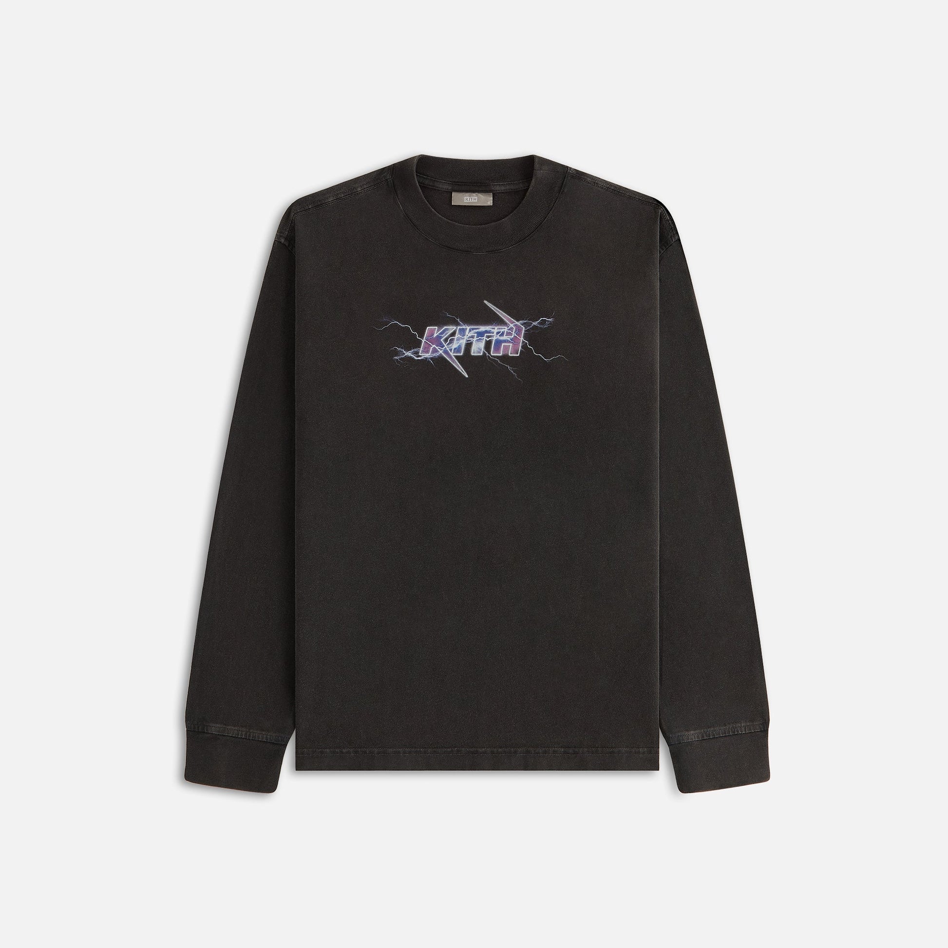 Women Kith Kith Women Charged Up Vintage Oversized Sonoma Long Sleeve Tee - Black