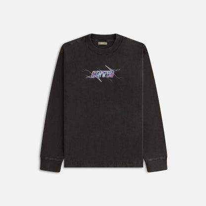 Women Kith Kith Women Charged Up Vintage Oversized Sonoma Long Sleeve Tee - Black