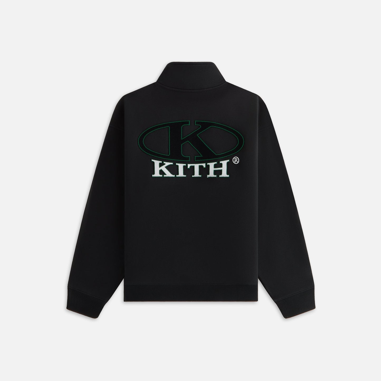 Women Kith Kith Women Ellipse Logo Hunter III Quarter Zip - Black