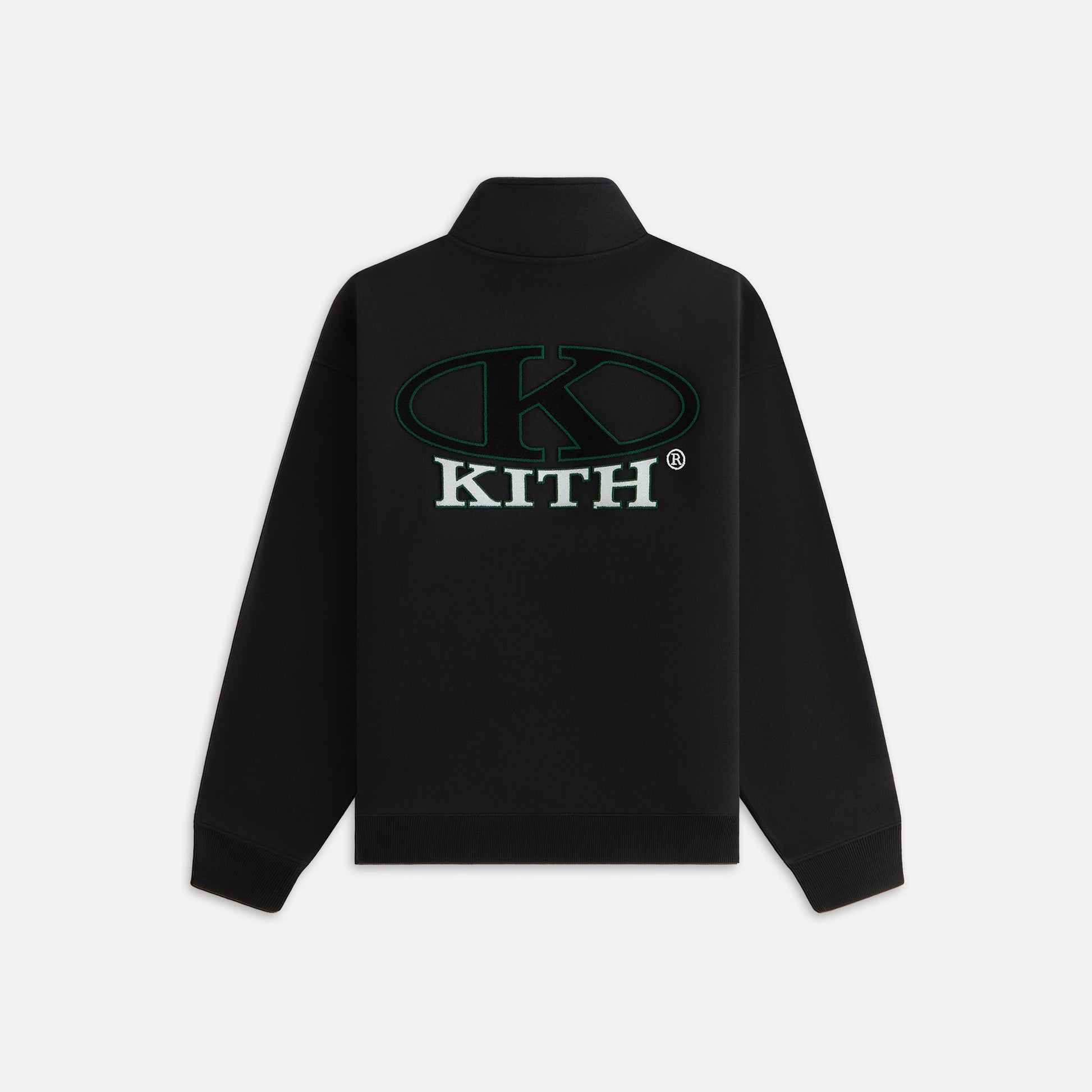 Women Kith Kith Women Ellipse Logo Hunter III Quarter Zip - Black