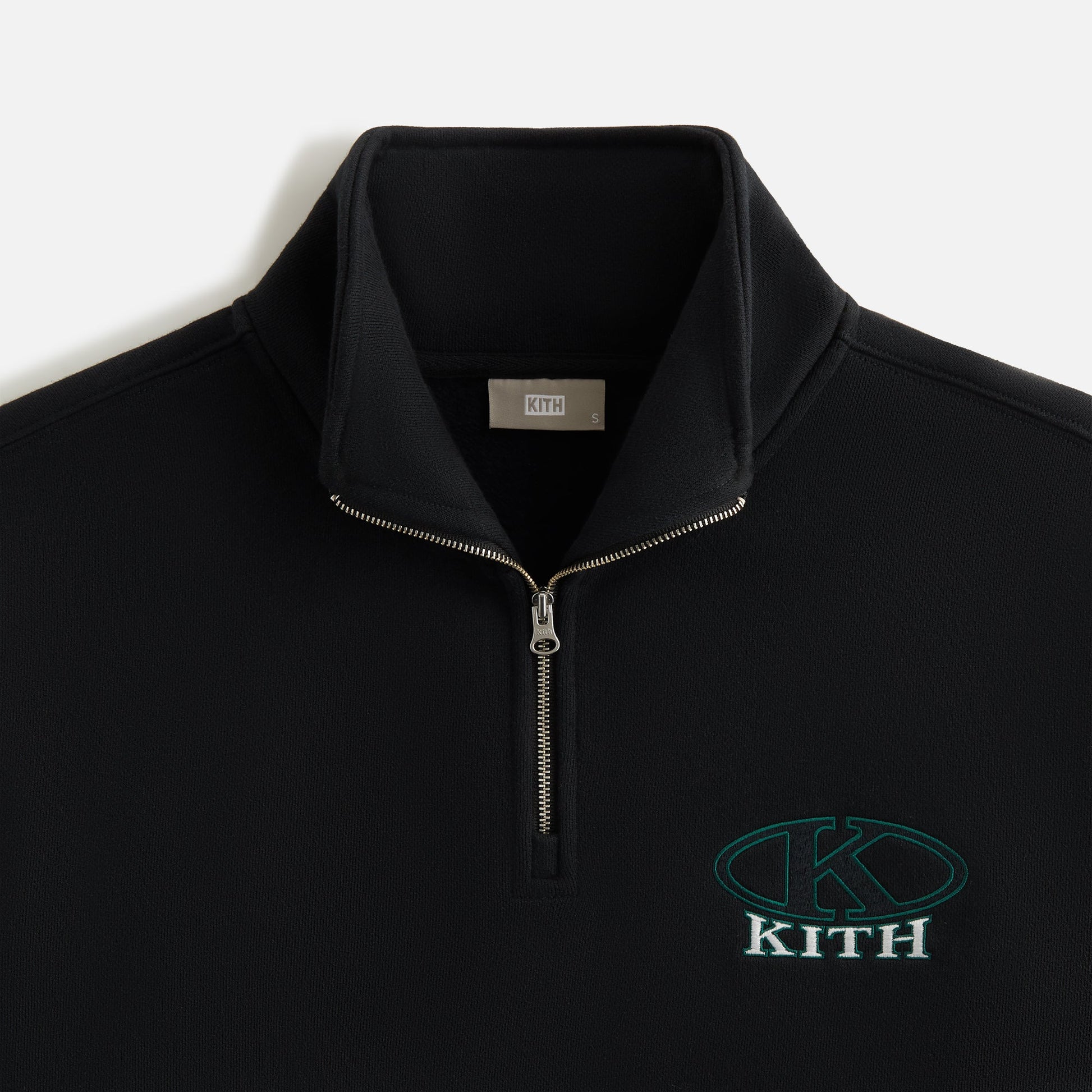 Women Kith Kith Women Ellipse Logo Hunter III Quarter Zip - Black