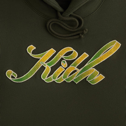 Women Kith Kith Women Ribbon Script Jane II Hoodie - Cypress