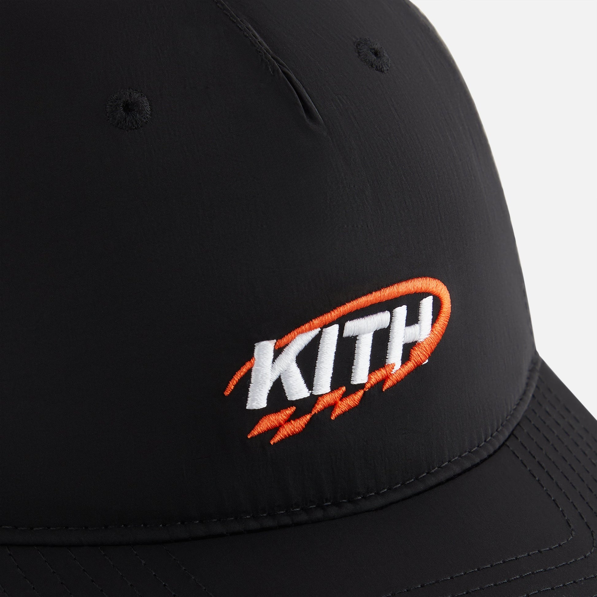 Women Kith Kith Women GT Logo Nylon Low Pinch Crown Cap - Black