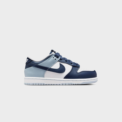 Kids Kith Nike PS Dunk Low - White / Midnight Navy / Lt Armor