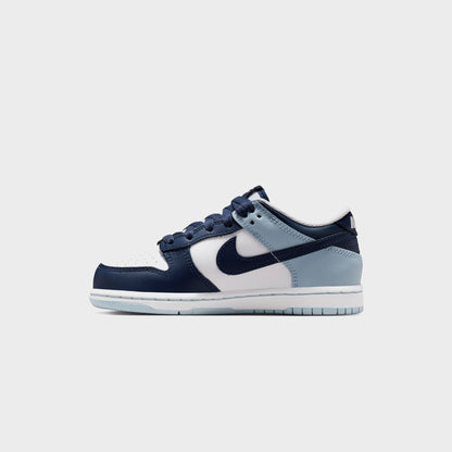 Kids Kith Nike PS Dunk Low - White / Midnight Navy / Lt Armor