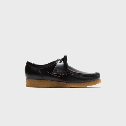 Men Kith Clarks Wallabee - Black Smooth Leather