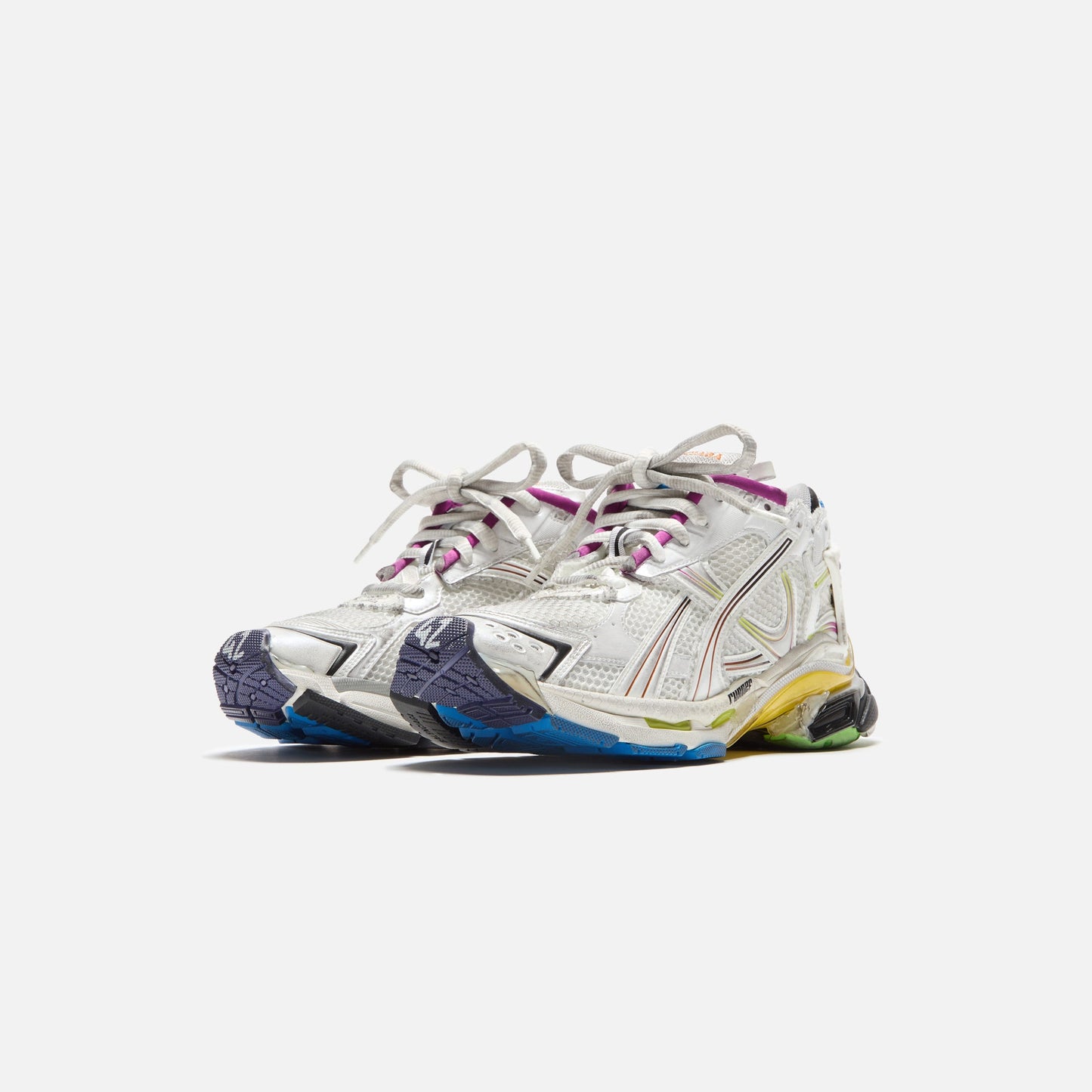 Men Kith Balenciaga Runner Sneaker - White / Multicolor