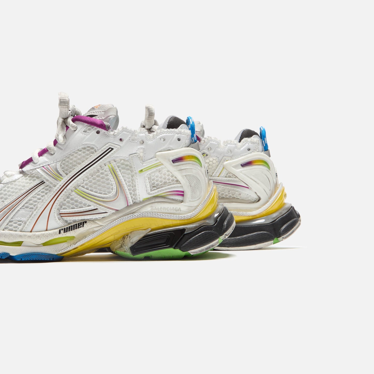 Men Kith Balenciaga Runner Sneaker - White / Multicolor