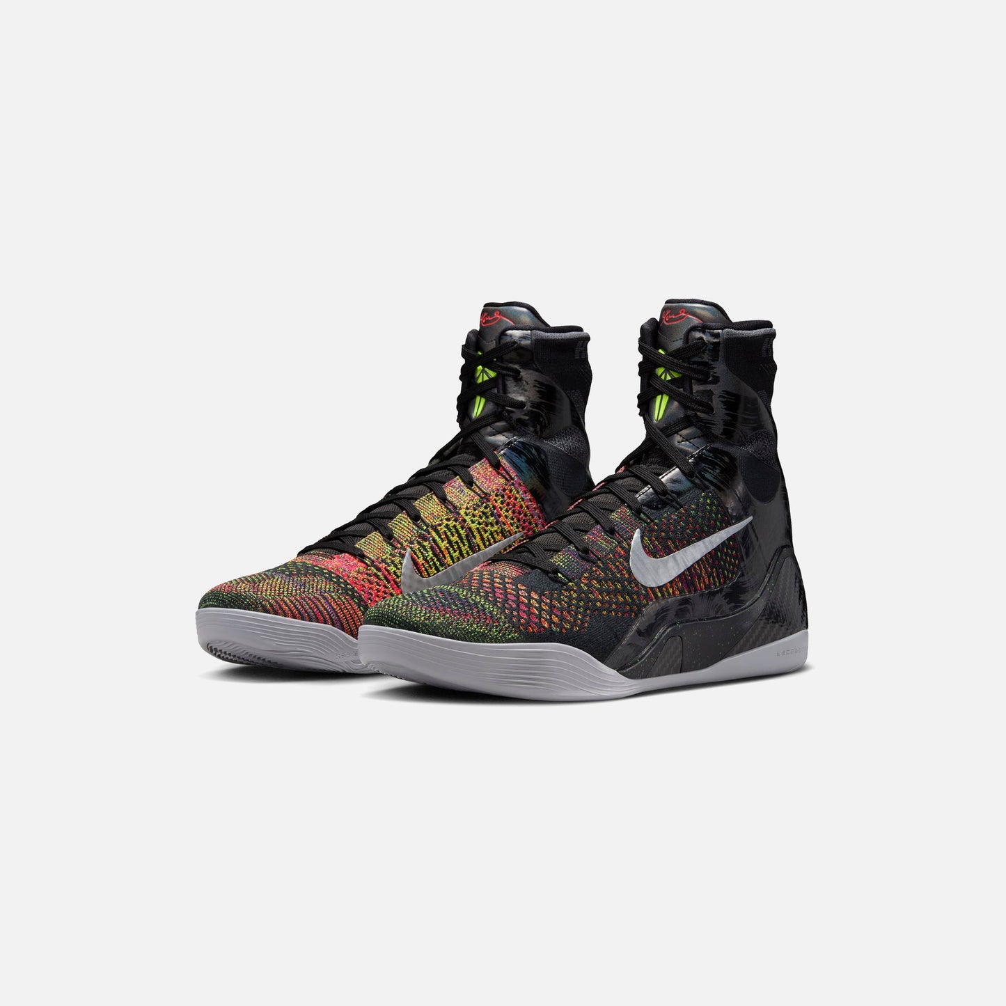 Men Kith Nike Kobe IX Elite Protro - Black / Metallic Silver / Bright Crimson