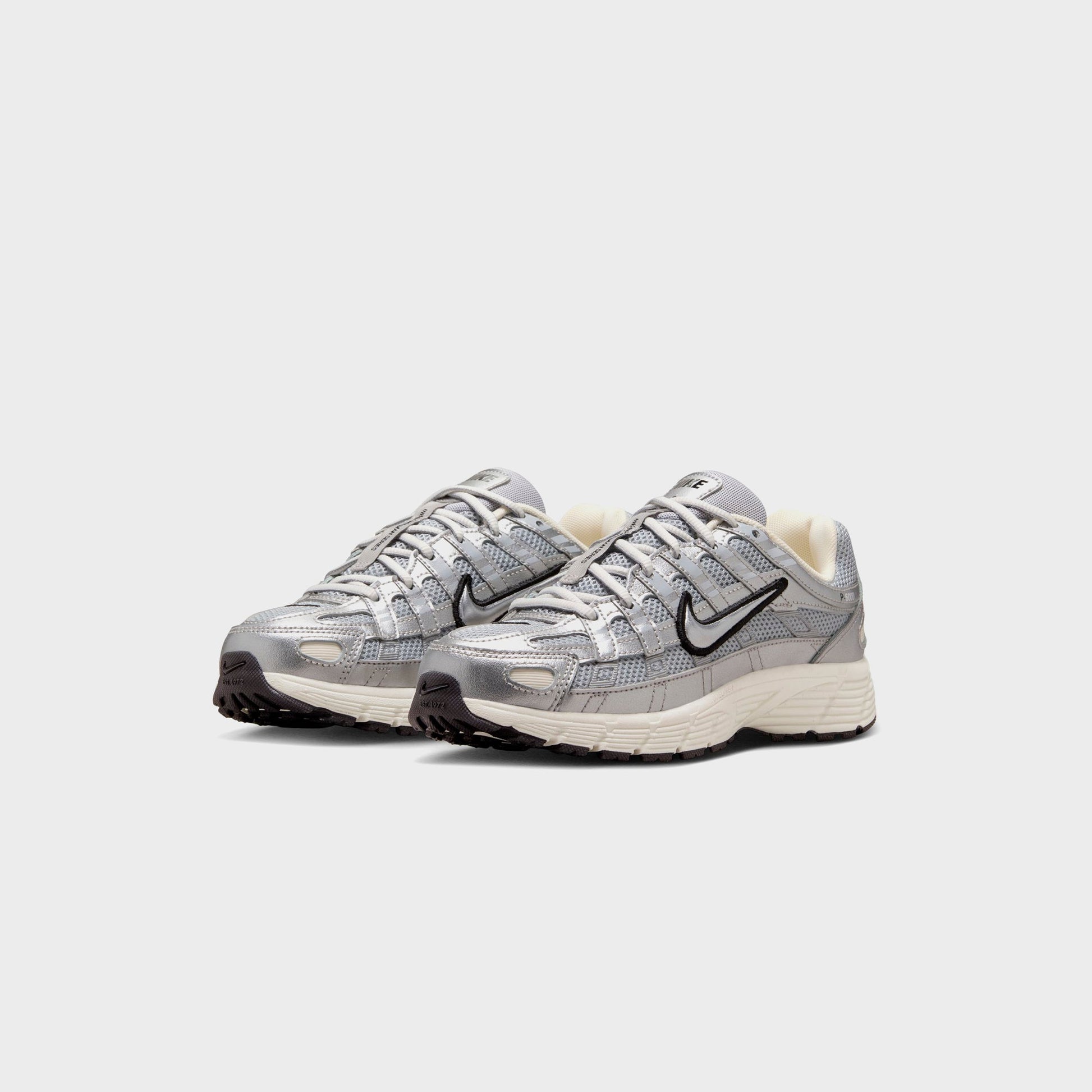 Kids|Men Kith Nike P-6000 - Metallic Silver / Black / Pale Ivory