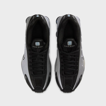 Kids Kith Nike Shox R4 - Metallic Silver / Black / Psychic Blue