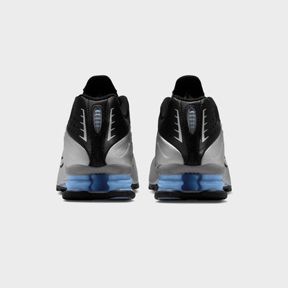 Kids Kith Nike Shox R4 - Metallic Silver / Black / Psychic Blue