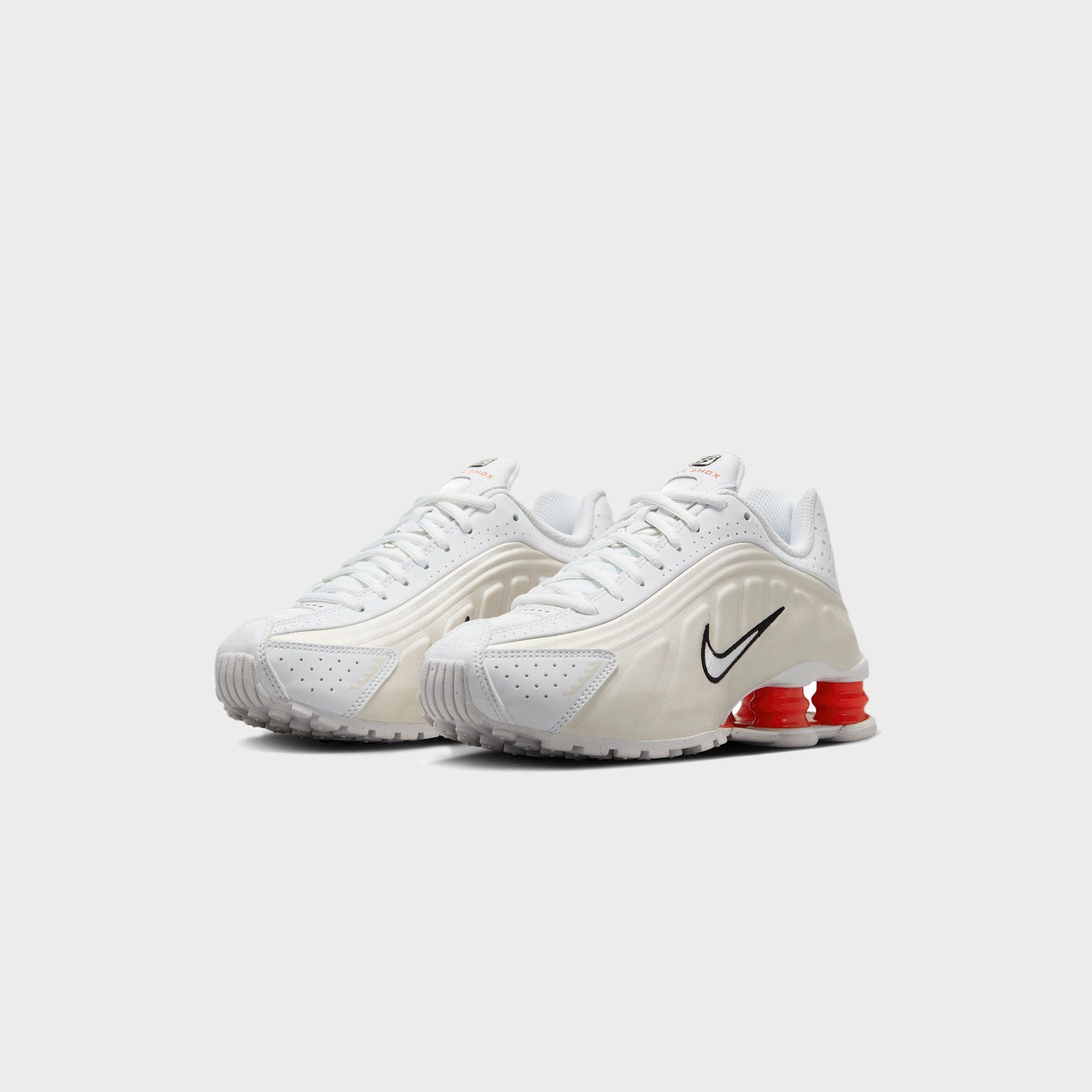 Kids Kith Nike Shox R4 - White / Phantom / Picante Red