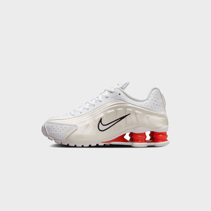 Kids Kith Nike Shox R4 - White / Phantom / Picante Red